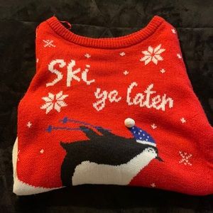 Christmas Penguin Sweater